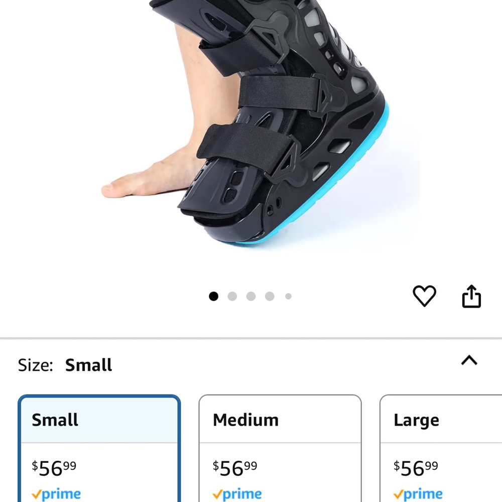 GHORTHOUD Inflatable Walker Boot Air Cam Fracture Boot Short Walker Small